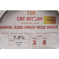 Cat Asylum Brewing Pinot Noir Saison Barrel Aged