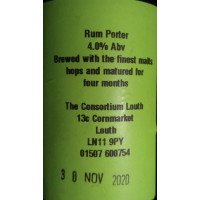 Consortium Brewing Rum Porter