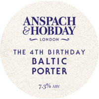 Anspach & Hobday The 4th Anniversary Baltic Porter