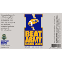 Chesapeake Brewing Company Beat Army Golden Lager