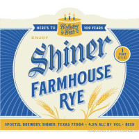 Spoetzl Brewery (Shiner) 109 Farmhouse Rye