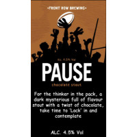 Front Row Brewing Pause