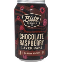 Blitz Brewing Chocolate Raspberry Layer Cake