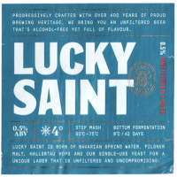 Lucky Saint Beer Unfiltered Lager