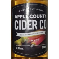 Apple County Cider Co Rhubarb