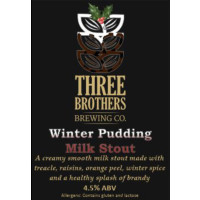 Three Brothers Brewing Co. Winter Pudding Milk Stout