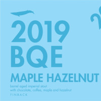 Finback Brewery BQE (2019 Maple Hazelnut)