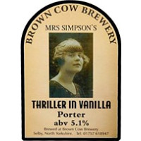 Brown Cow Brewery Mrs. Simpsons Thriller In Vanilla