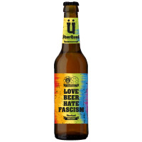 ÜberQuell Brauwerkstätten Love Beer Hate Fascism