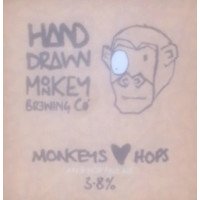 Hand Drawn Monkey Monkeys Love Hops