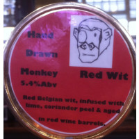 Hand Drawn Monkey Red Wit