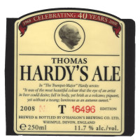 Hanlons Brewery Thomas Hardy's Ale (2008)