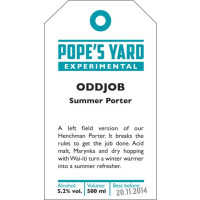 Pope's Yard Brewery Oddjob Summer Porter