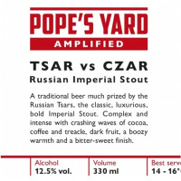Pope's Yard Brewery Tsar vs Czar