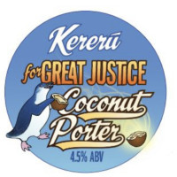 Kererū Brewing Company For Great Justice Toasted Coconut Porter