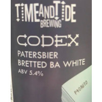 Time and Tide Brewing Codex - Patersbier Bretted BA White