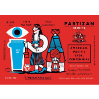 Partizan Brewing IPA - Amarillo, Pacific, Jade, Centennial