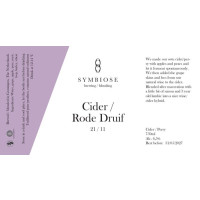 Symbiose Brewing / Blending Cider / Rode Druif 21/11