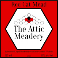 The Attic Meadery Red Cat Mead - Bourbon Oak Aged (2022)