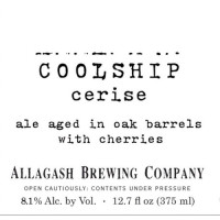 Allagash Brewing Company Coolship Cerise (2012)