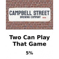 Campbell Street Brewing (prev Belper Brewing Co) Two Can Play That Game