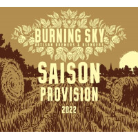 Burning Sky Brewery Saison Provision 2022