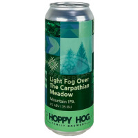 Hoppy Hog Family Brewery Light Fog Over The Carpathian Meadow