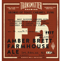 Transmitter Brewing F5 Amber Brett Farmhouse Ale