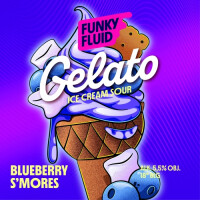 Funky Fluid Gelato: Blueberry S'mores