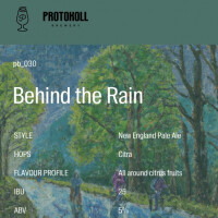 Protokoll PB_030 Behind the Rain