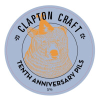 Braybrooke Beer Co Clapton Craft Tenth Anniversary Pils