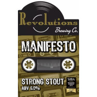 Revolutions Brewing Manifesto Strong Stout