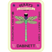 Perry's Cider Collectors Card #01 Dabinett (Bottle)