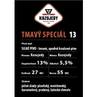 Pivovar Kozojedy Tmavý speciál 13