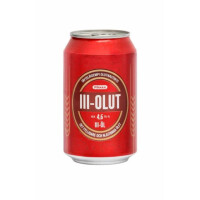 Olvi Pirkka III-olut (red can)