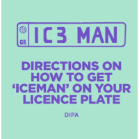 Pomona Island Brew Co. Directions On How To Get 'Iceman' On your Licence Plate