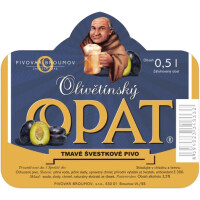 Pivovar Broumov (Olivětínský Opat) Švestka