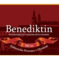 Pivovar Broumov (Olivětínský Opat) Benediktin Nefiltrované