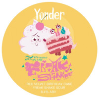 Yonder Brewing and Blending Freak Shake: Red Velvet Birthday Cake