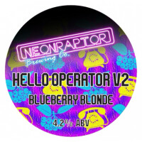 Neon Raptor Brewing Co. Hello Operator v2