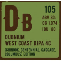 Nuclear Brewery Dubnium Chinook, Centennial, Cascade, Columbus Edition