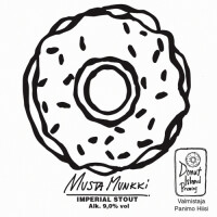 Donut Island Musta Munkki