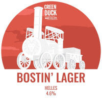 Green Duck Beer Co. Bostin' Lager