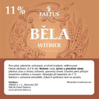 Minipivovar Faltus Běla 11% Witbier