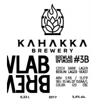Kahakka Brewery Brewlab #3B (Czech Dark Lager - Berlin Lager Yeast)