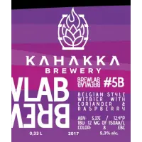 Kahakka Brewery Brewlab #5B (Belgian Style Witbier - raspberry)