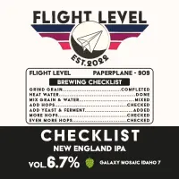 Flight Level Brewing Checklist