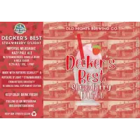 Old Hights Brewing Company Decker's Best Strawberry D'Light
