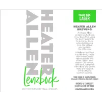 Heater Allen Brewing Lenzbock