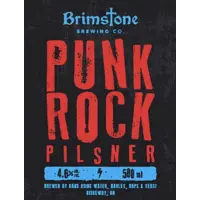Brimstone Brewing Punk Rock Pilsner